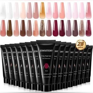 JEWHITENY 28 colors Poly Nail Gel SET